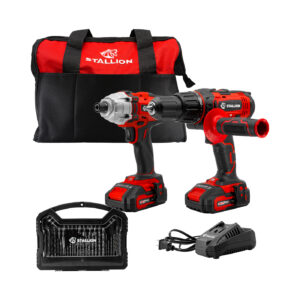 KIT HERRAMINTA INALAMBRICA , TALADRO DE IMPACTO+ATORNILLADOR DE IMPACTO